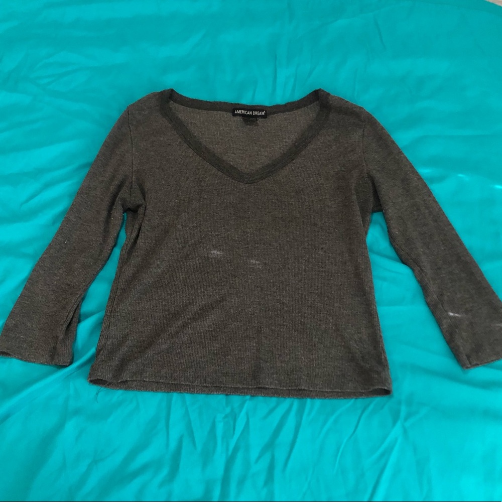 Gray shirt